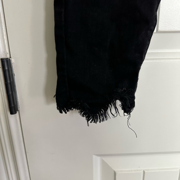 Encore Women's Black Distressed Ankle Jeans - Picture 3 of 5